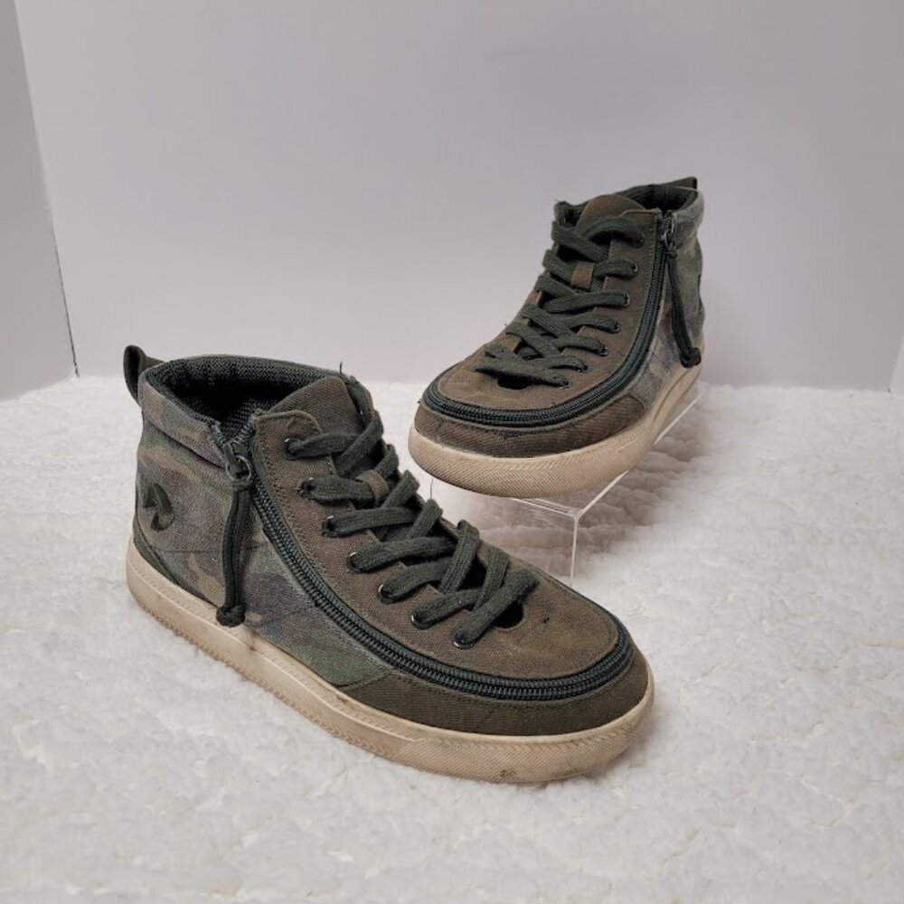 Camo/White BILLY Classic Lace Zip High Tops Kids Sz 5W